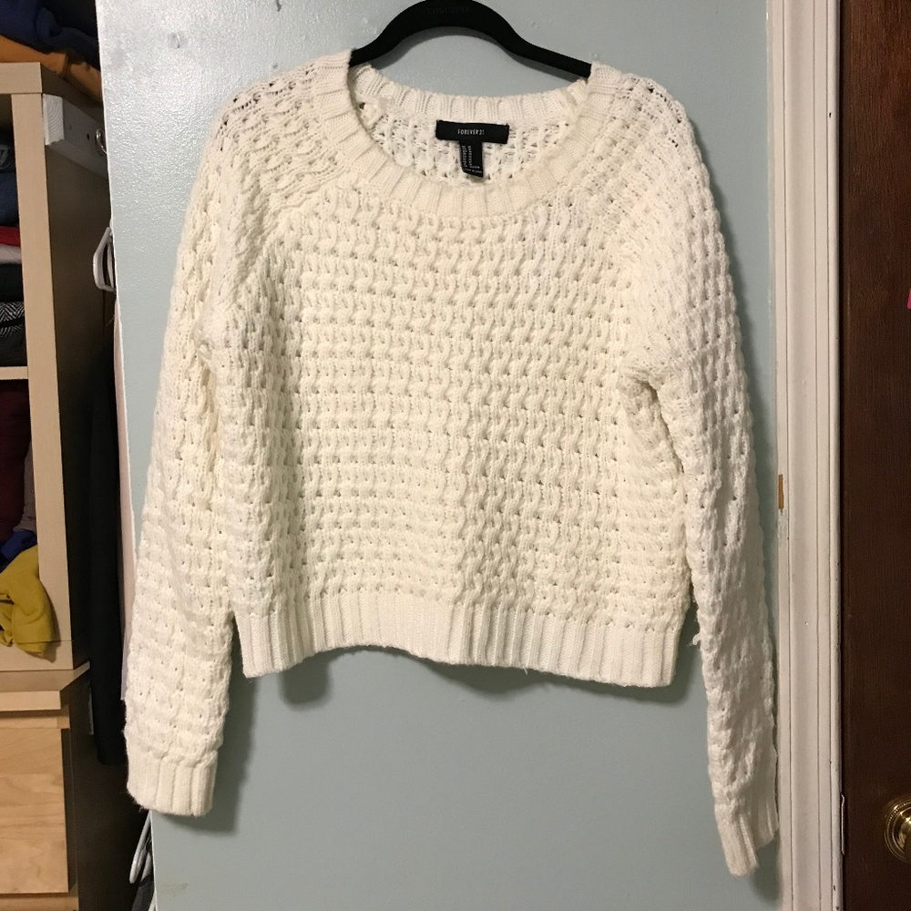 Forever 21 Cropped Knit Sweater